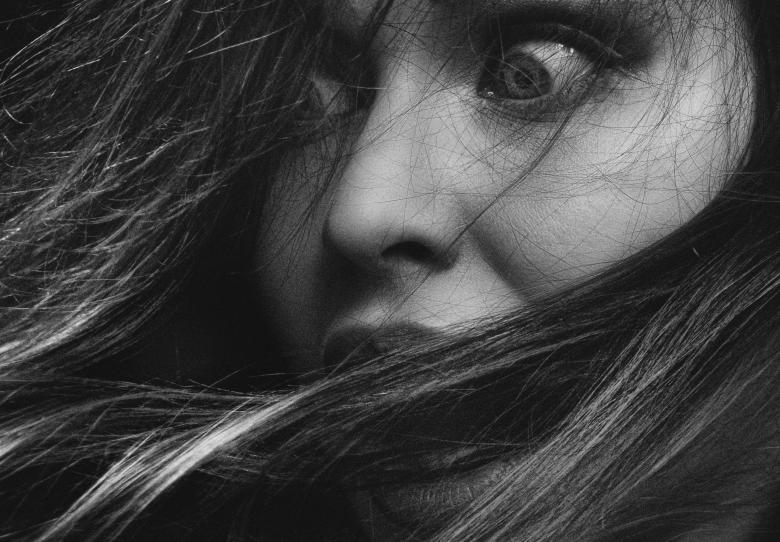Free stock image of Scared woman created by Alexander Krivitskiy