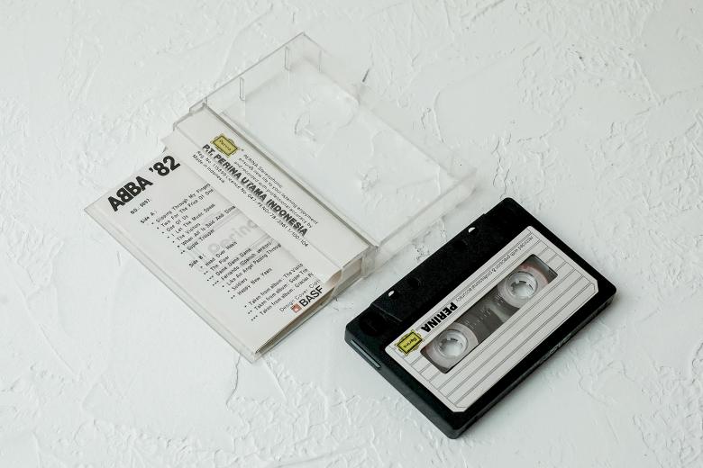 Free stock image of original cassette tape, album the visitors from the band ABBA created by LUSH.STUDIO