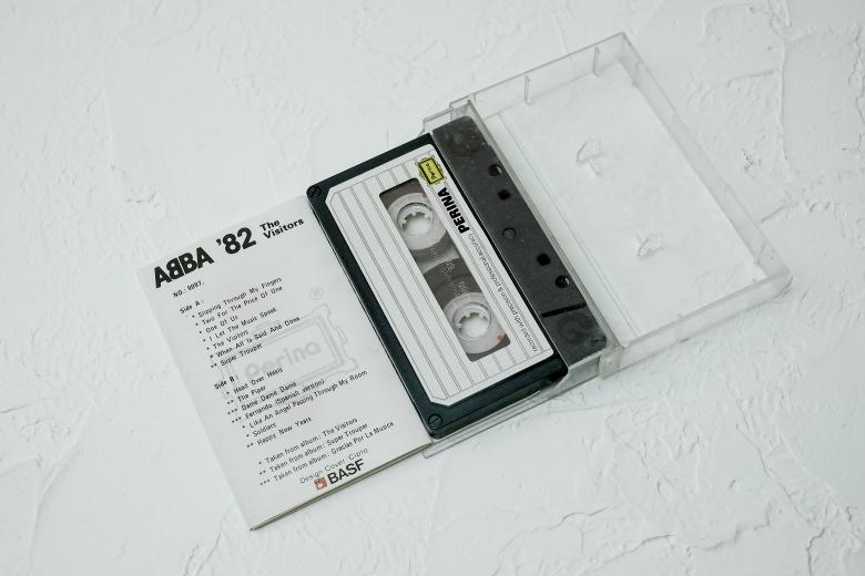 Free stock image of original cassette tape, album the visitors from the band ABBA created by LUSH.STUDIO
