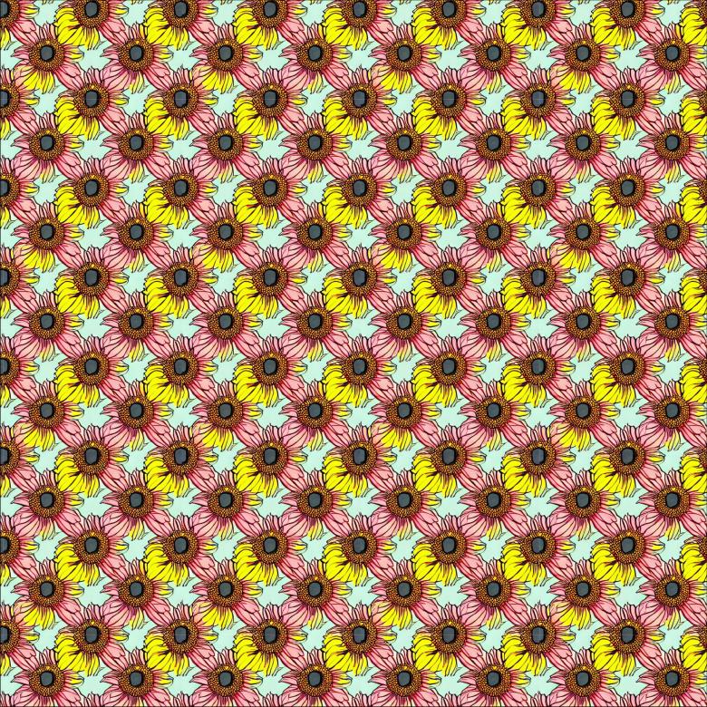 Free stock image of Seamless pattern Illustration the sunflower created by Oleg Prokopenko