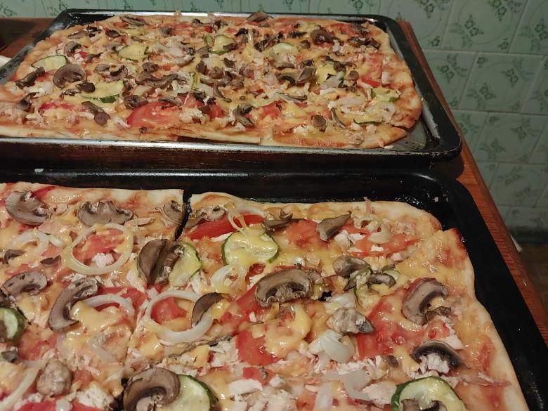 Free stock image of Homemade pizza baked by hand created by Oleg Prokopenko