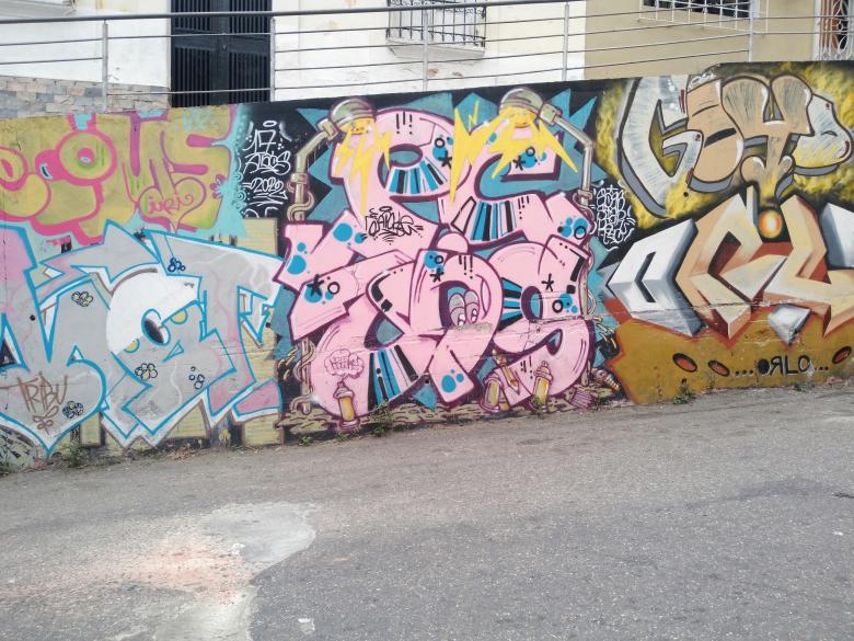 Free stock image of Mural en grafitos de colores created by Manuel Antonio Ibarra Acosta