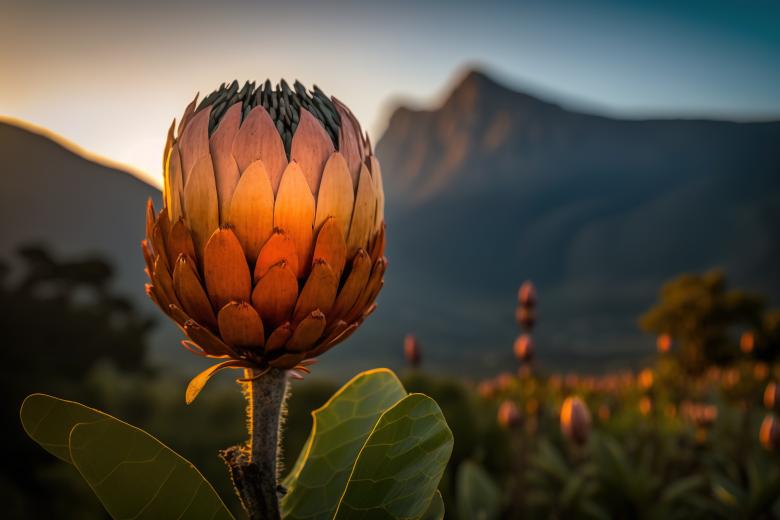 Free stock image of Captivating King Protea Bloom created by Larry Clark