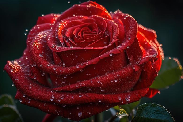 Free stock image of Romantic Red Rose in Bloom created by Larry Clark