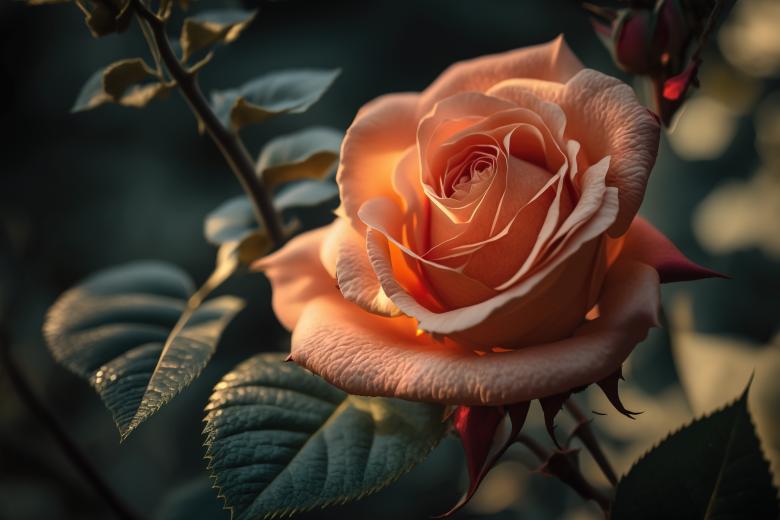 Free stock image of Rose in Bloom created by Larry Clark