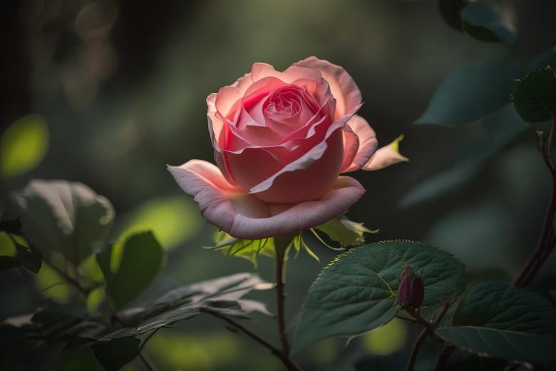Free stock image of Pink Rose in Bloom created by Larry Clark