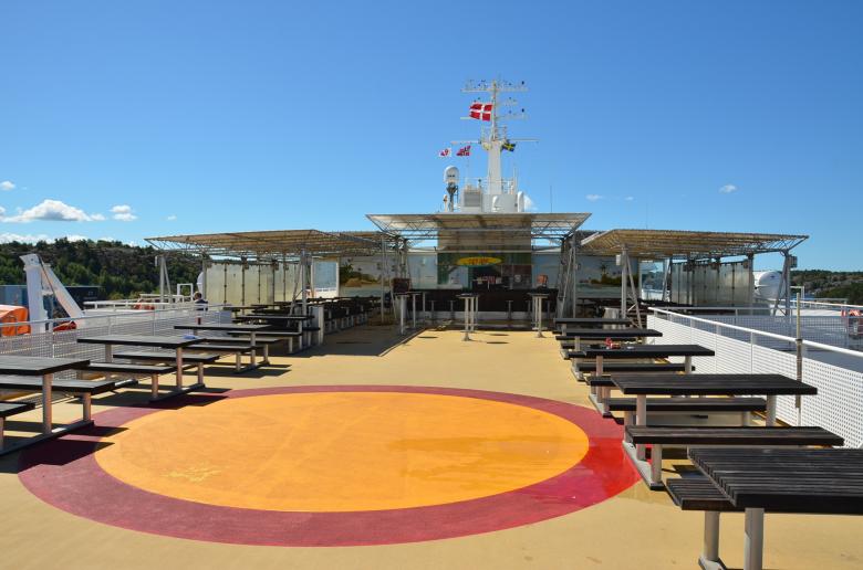 Free stock image of A terrace on ferry forr some rest and drinks created by Erik Schellingerhout