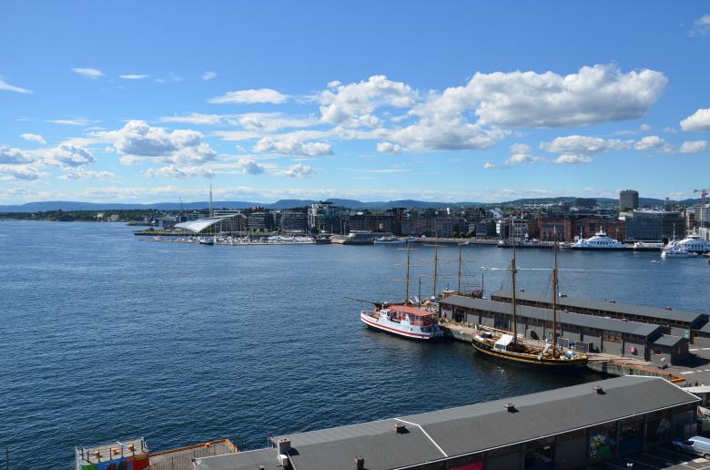 Free stock image of A view at the Oslofjord created by Erik Schellingerhout