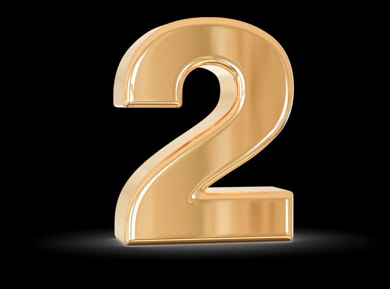 Free stock image of 3d Number 2 created by Chetra168