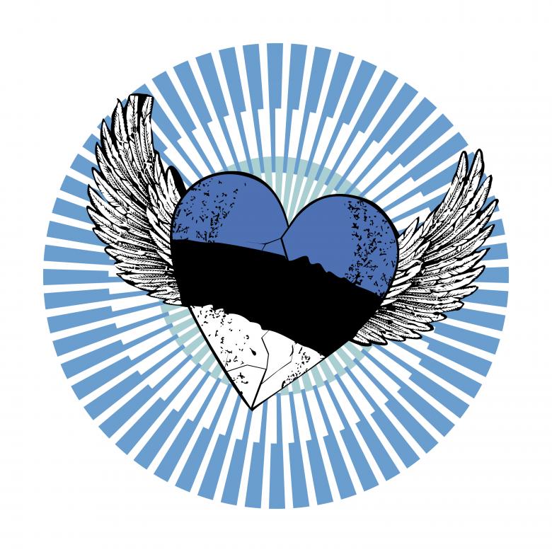 Free stock image of winged heart created by Martin Andres Abalos