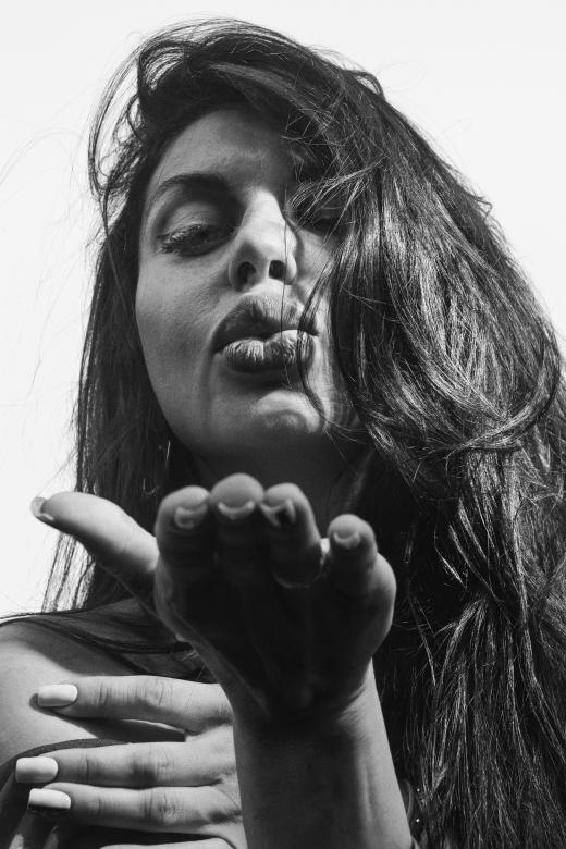 Free stock image of Blowing a kiss created by Alexander Krivitskiy