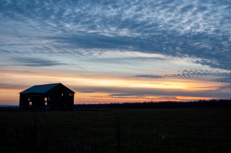 Free stock image of Rural sunset created by Matt Bango