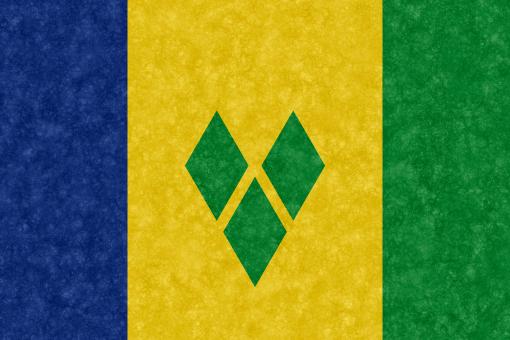 Free Stock Photo of Velvet Flag - Saint Vincent and the Grenadines