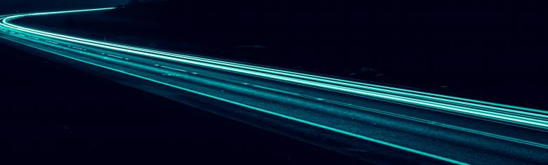 Free stock image of blue car lights at night. long exposure created by Krzysztof Bubel