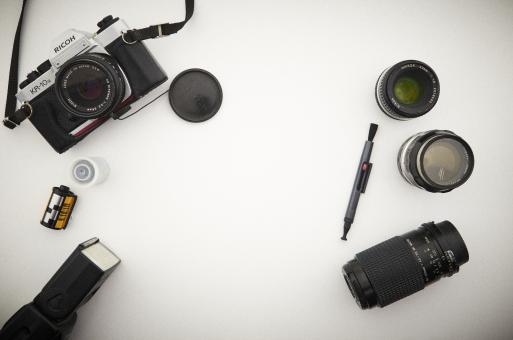 Photography gear flatlay - Free Stock Photo