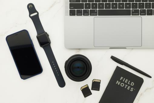 Office desk top view - Free Stock Photo