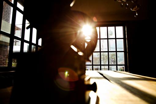 Sun through window