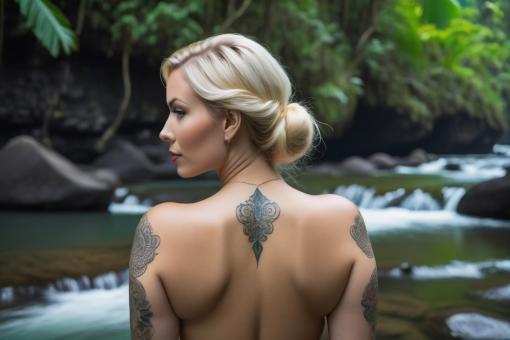 Tattooed woman - Free Stock Photo