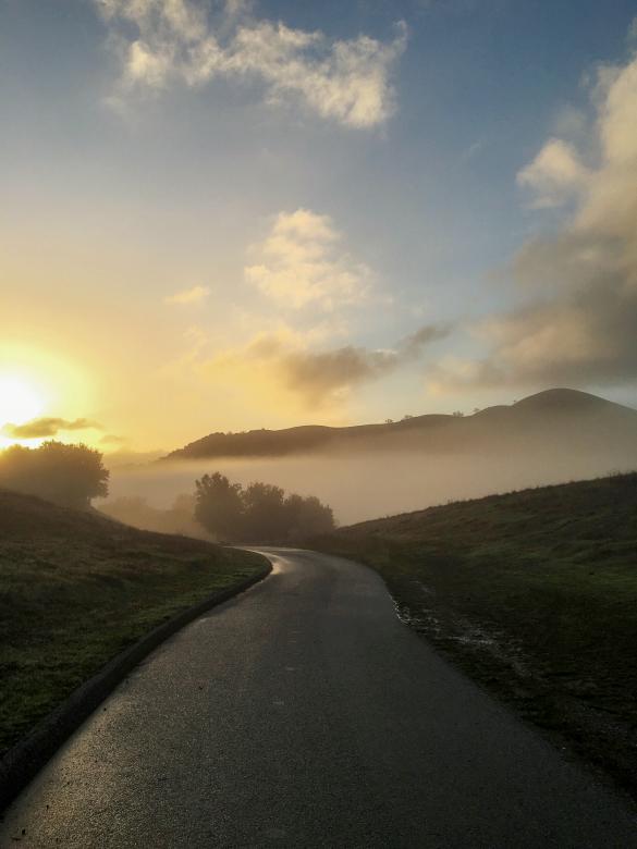 Free stock image of Rural sunset road created by Matt Bango