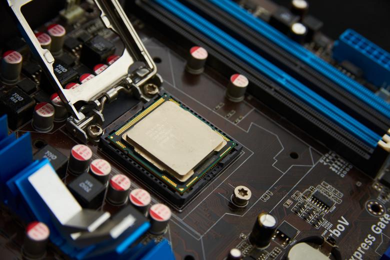 Free stock image of Computer motherboard created by Lenharth Systems