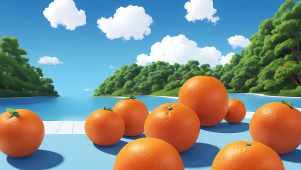 Orange citrus illustration - Free Stock Photo
