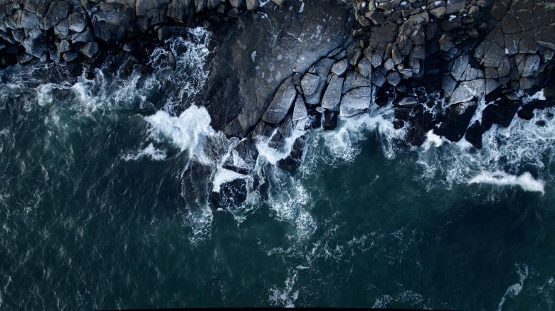 Free stock image of Ocean aerial waves created by JJ Sky