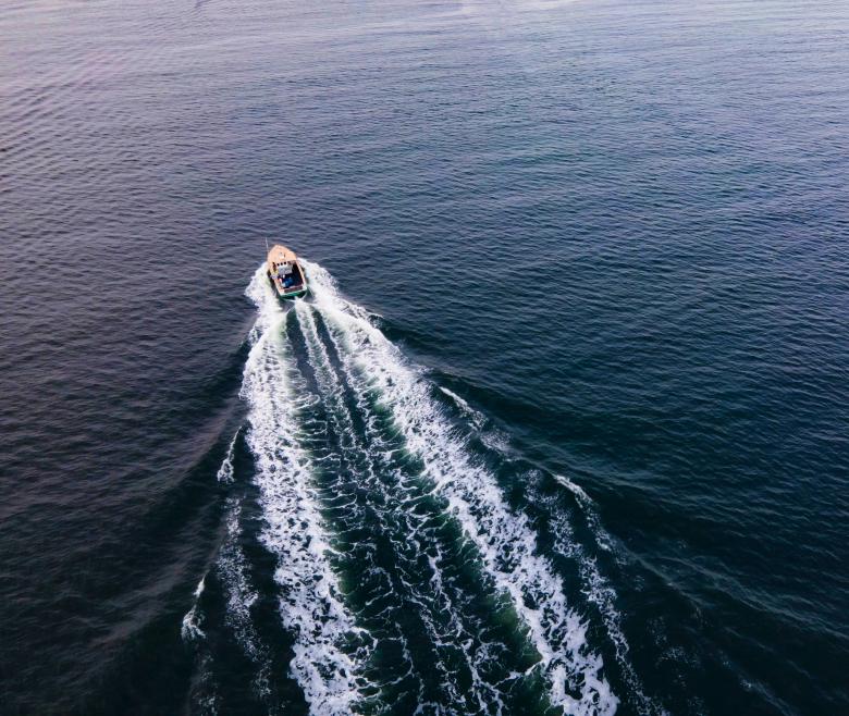 Free stock image of Boat wake created by JJ Sky