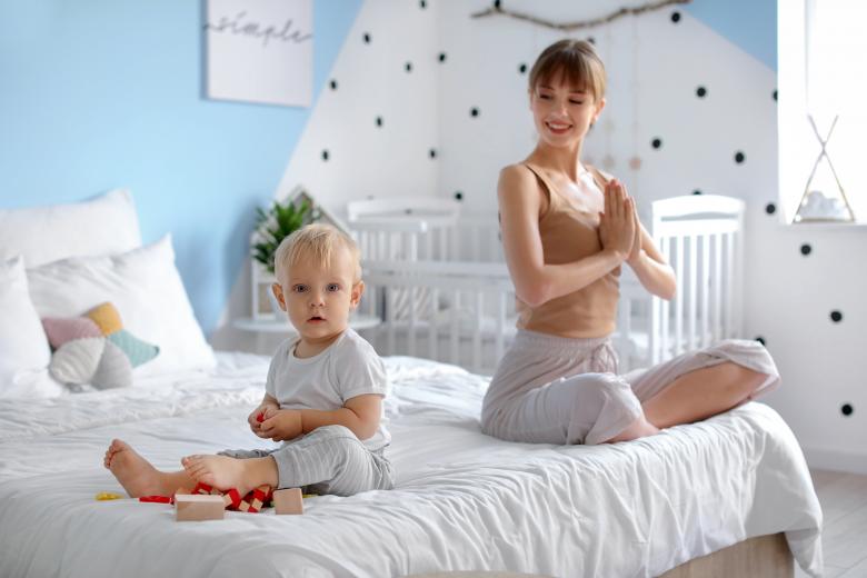 Free stock image of Yoga mom and child created by Yoga