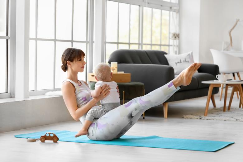 Free stock image of Yoga mom and child created by Yoga