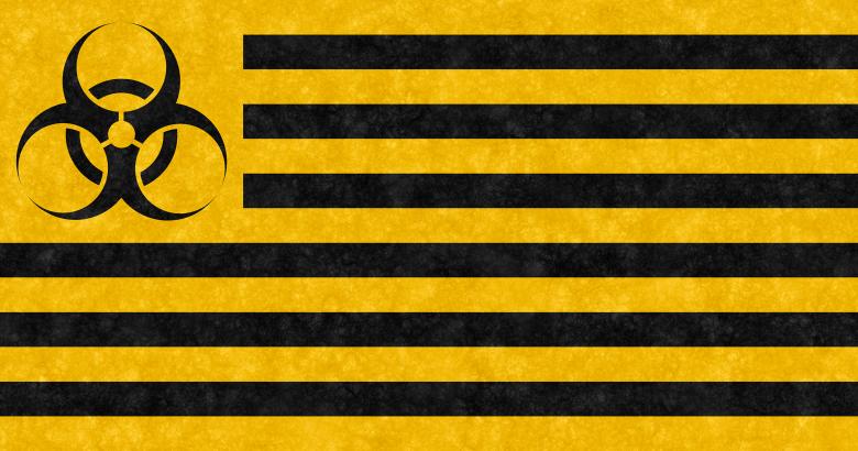 Free stock image of Velvet Biohazard Flag created by Nicolas Raymond
