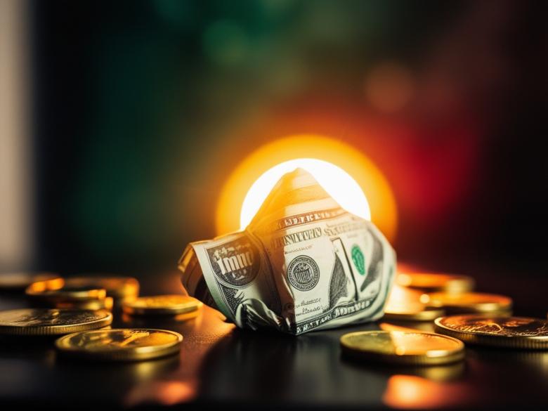 Free stock image of Dollar Bill Note Currency with Gold Coins created by Jhon Edison - PhotoGraphy