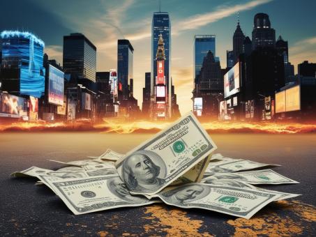 Dollar Currency Bill on Road Money - Free Stock Photo