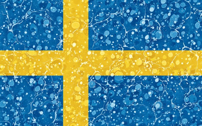 Free stock image of Marbled Flag - Sweden created by Nicolas Raymond