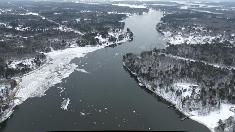 Free stock image of Winter River Landscape created by JJ Sky