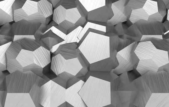 Silver abstract shapes - Free Stock Photo
