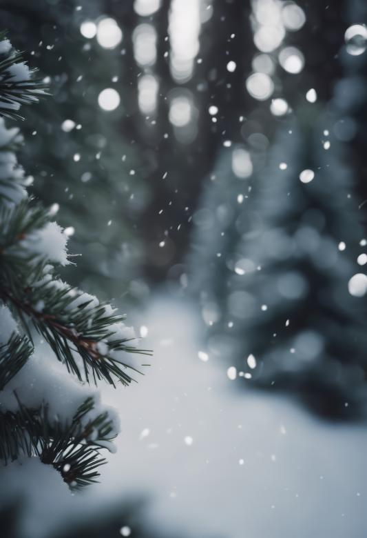 Free stock image of Snow Fell on the Pine Trees for Winter Background created by StayWeird