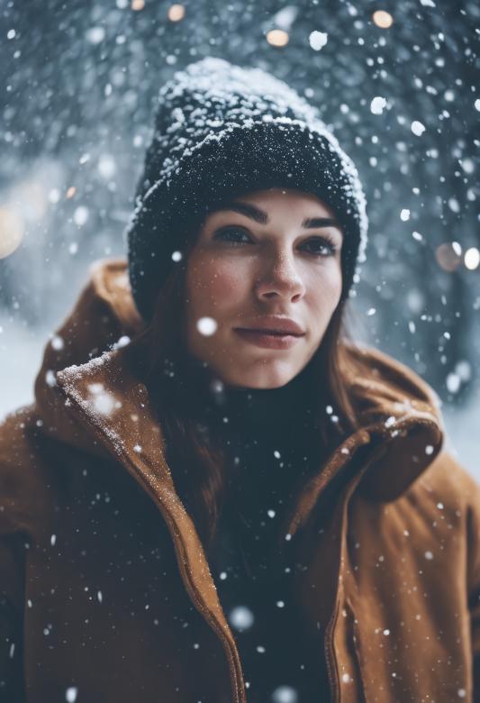 Free stock image of Snow Falls on a Person for Winter Background created by StayWeird