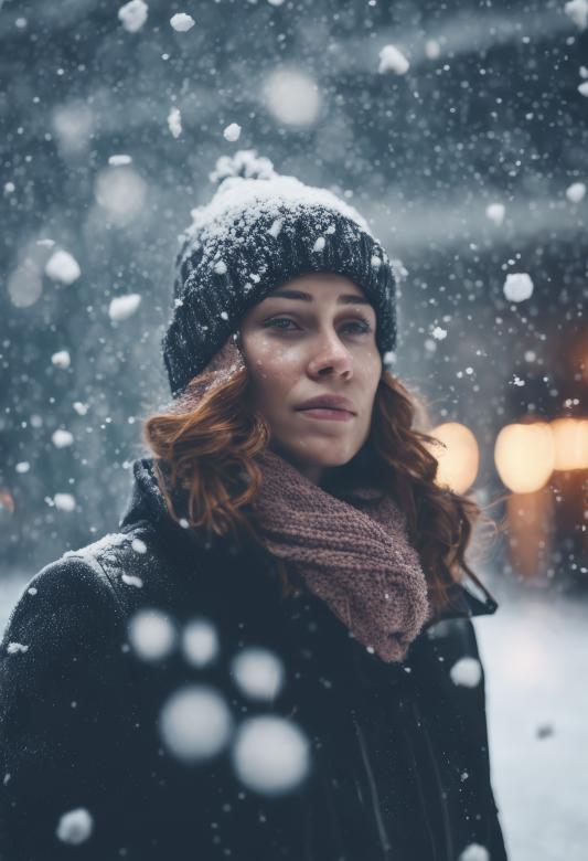Free stock image of Snow Falls on a Person for Winter Background created by StayWeird