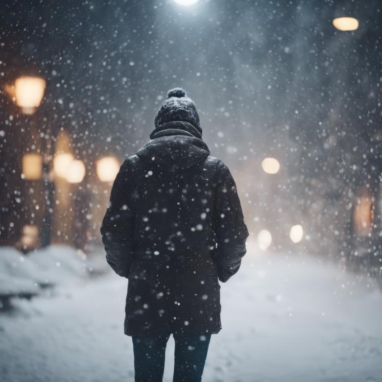 Free stock image of Snow Falls on a Person for Winter Background created by StayWeird