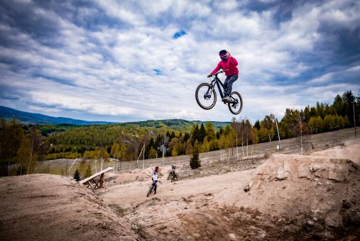 Bicycle jump - Free Stock Photo