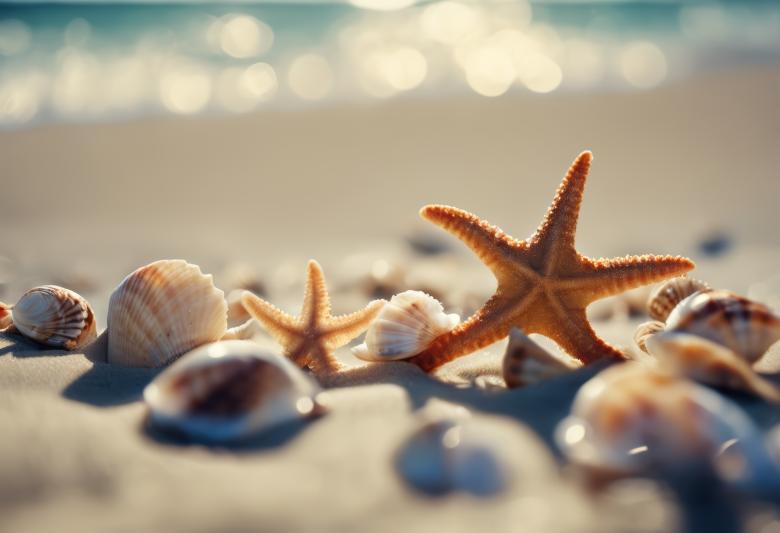 Free stock image of Starfish and Shells on the Beach created by StayWeird