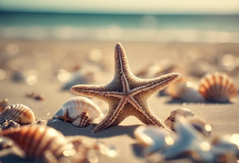 Free stock image of Starfish and Shells on the Beach created by StayWeird