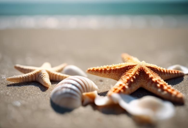 Free stock image of Starfish and Shells on the Beach created by StayWeird