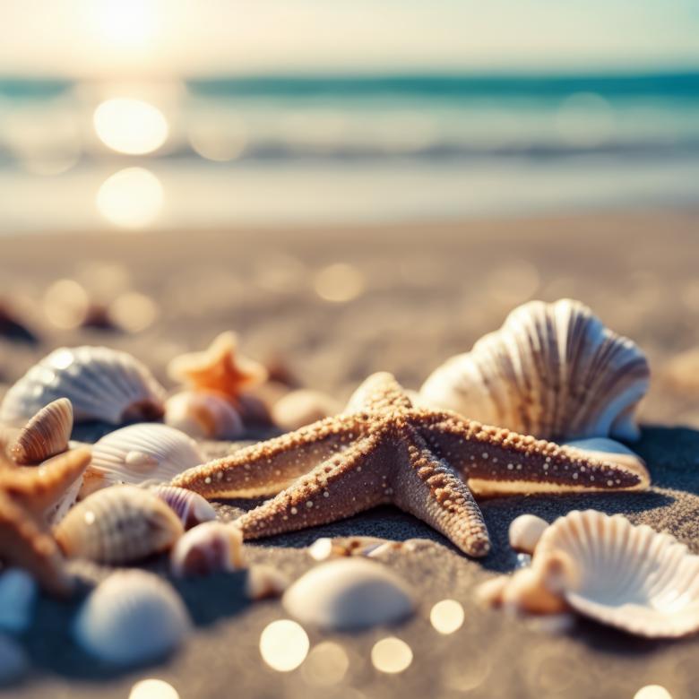 Free stock image of Starfish and Shells on the Beach created by StayWeird