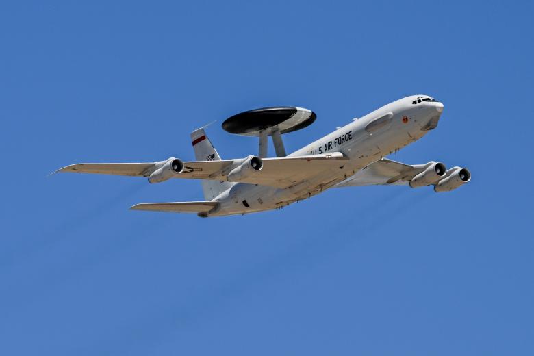 Free stock image of A E-3 Sentry makes a low pass flyover during the 2024 Warriors Over created by Aqeela_Image