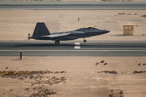 U.S. Air Force F-22 Raptors arrived in the U.S. Central Command area o