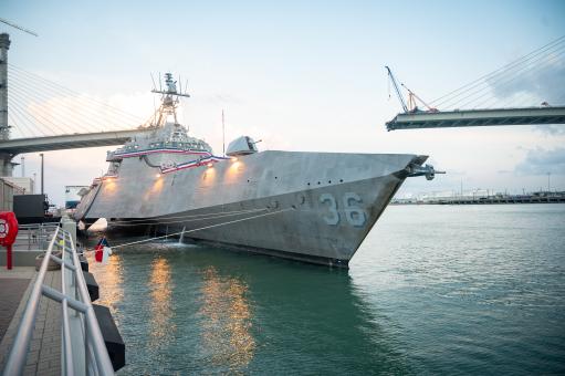 The Navy’s newest Independence-variant littoral combat ship USS Kingsv