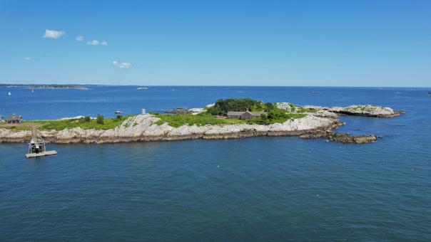 Ocean island aerial - Free Stock Photo