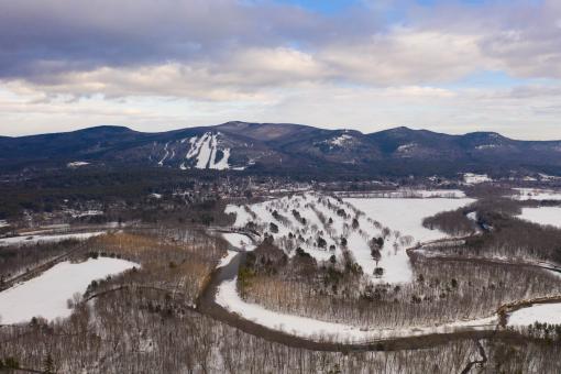 Winter aerial landscape - Free Stock Photo