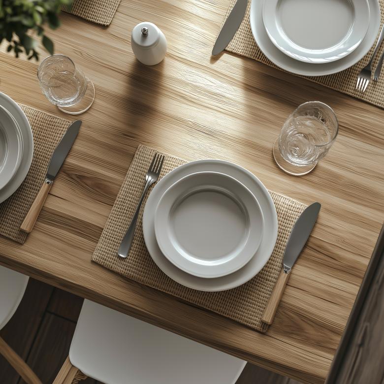 Free stock image of White plate with spoon on the table created by Ahmad Adeel